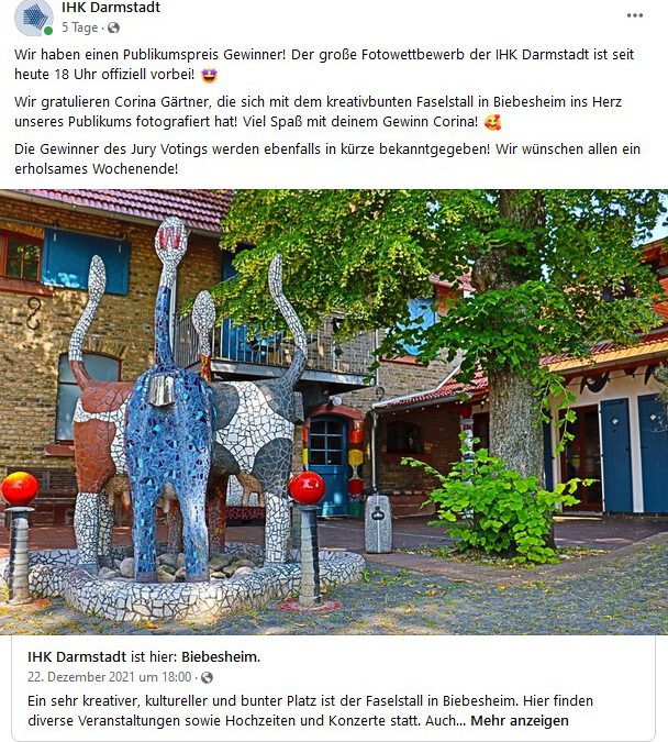 Gewinn bei Fotowettbewerb der IHK Darmstadt