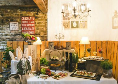 Buffet im Gastraum