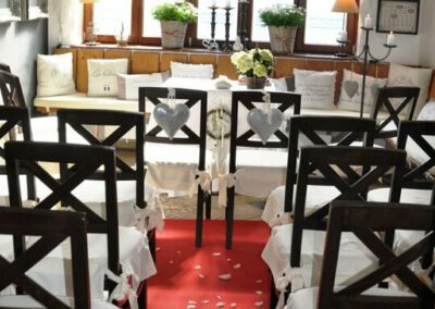 Hochzeit im Gaststättenraum